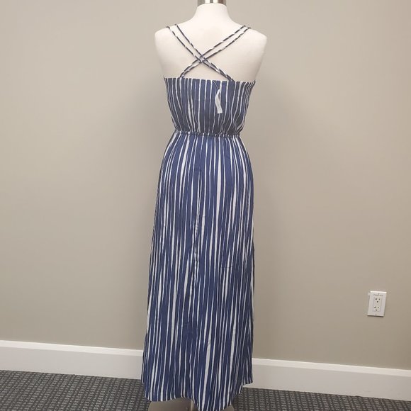 Banana Republic Striped Maxi Dress Sz 10 NWT - Picture 6 of 12